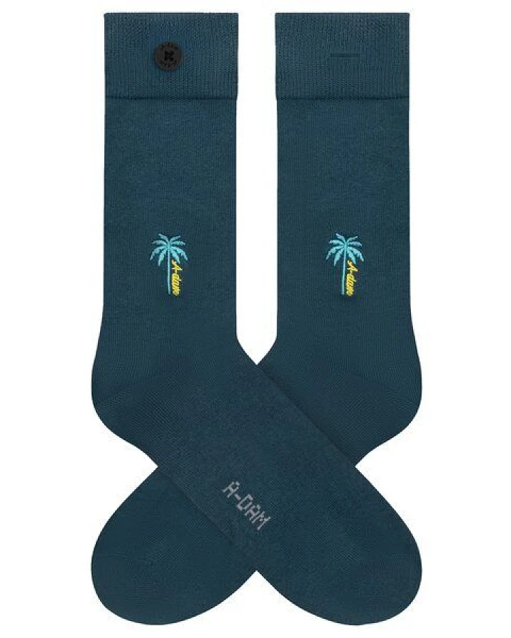Blaue Socken Blue A-Dam Palm