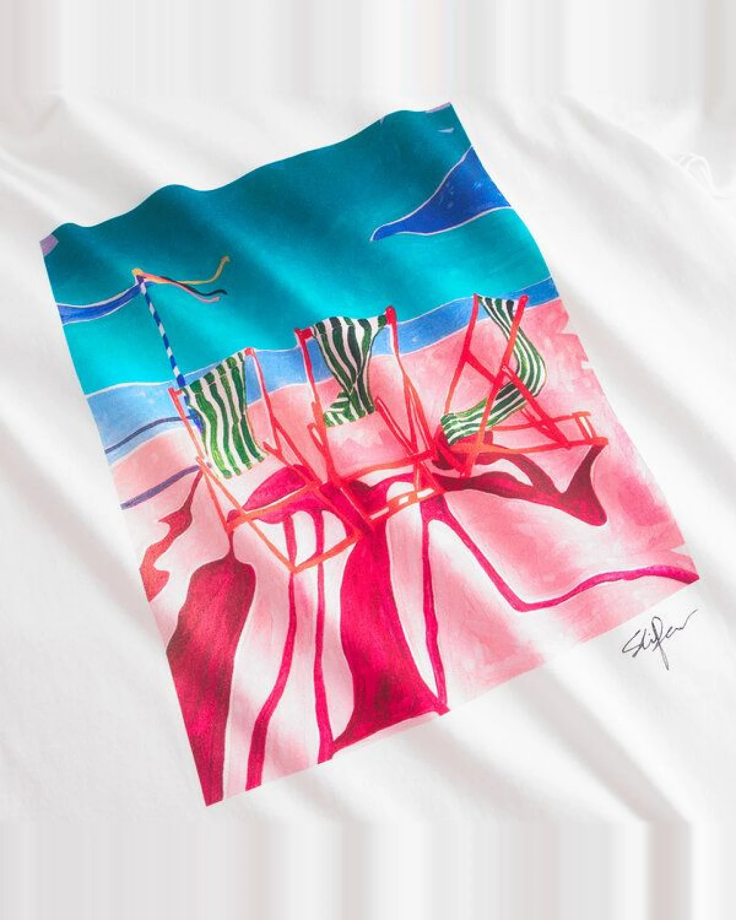 DEDICATED T-Shirt Vadstena Deck Chairs – Ansicht 3