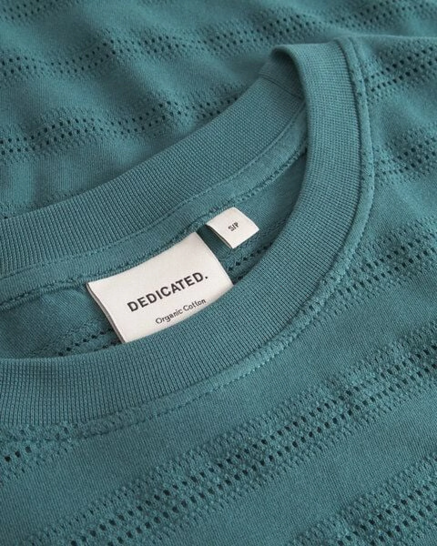 DEDICATED T-Shirt Vadstena Lace - Mediterranea Green – Ansicht 3