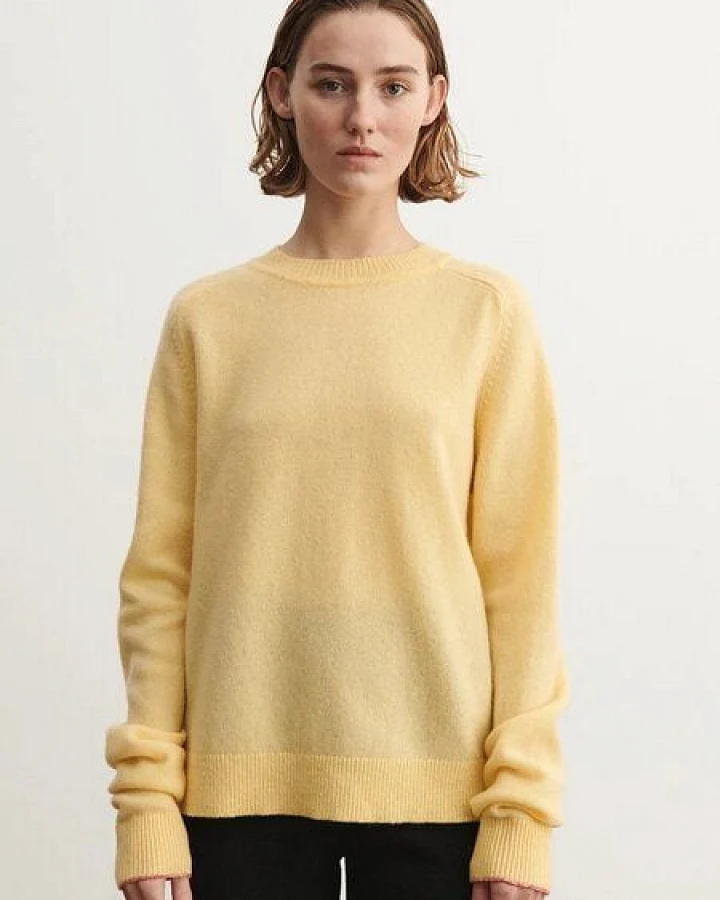FUB Lambswool Crewneck Pullover, Wheat