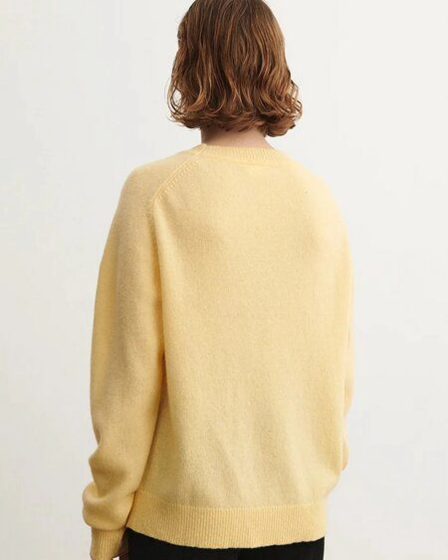 FUB Lambswool Crewneck Pullover, Wheat – Ansicht 2
