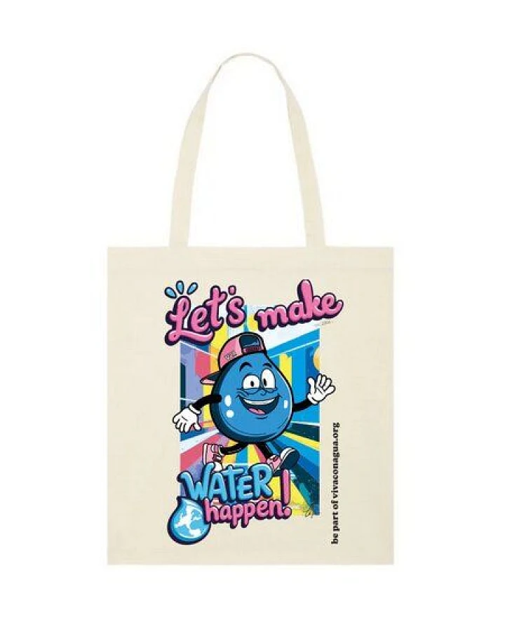 Viva con Agua Jute Beutel MAKE WATER HAPPEN