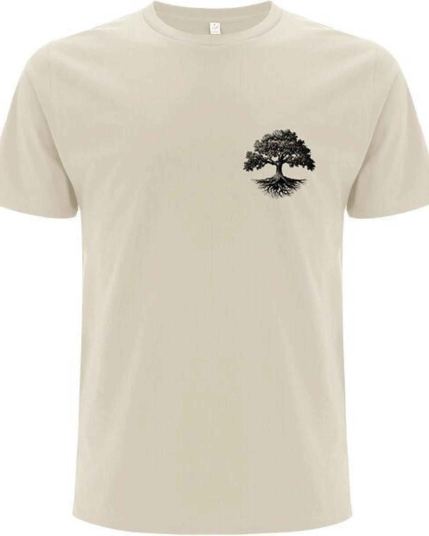 Spreecult Kleiner Baum - Bio und Fair - Männer Unisex T-Shirt - Baumwurzel – Ansicht 2