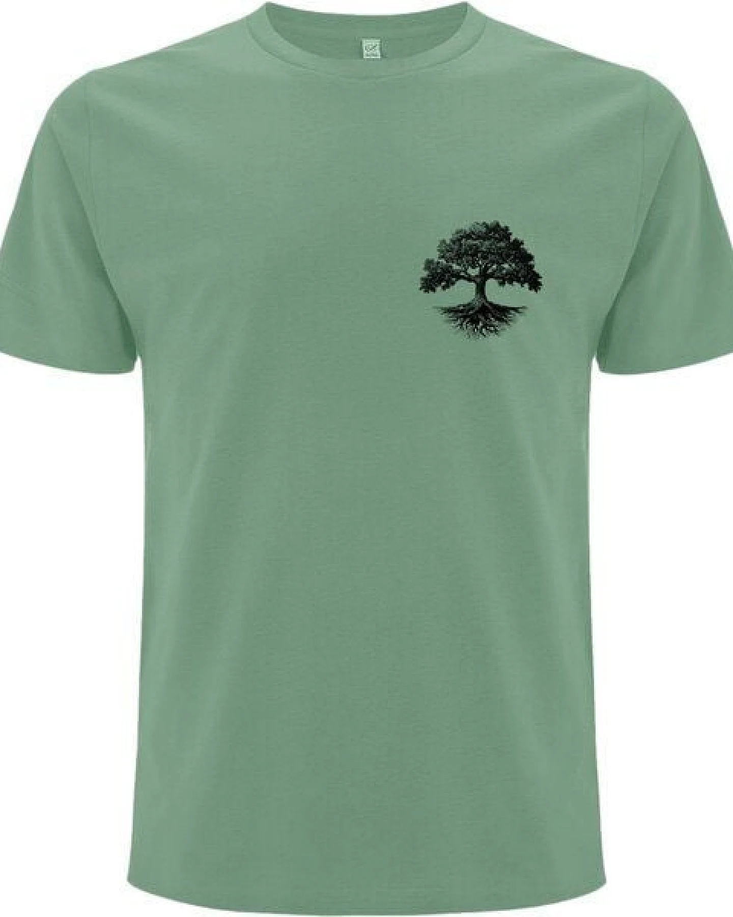 Spreecult Kleiner Baum - Bio und Fair - Männer Unisex T-Shirt - Baumwurzel – Ansicht 2