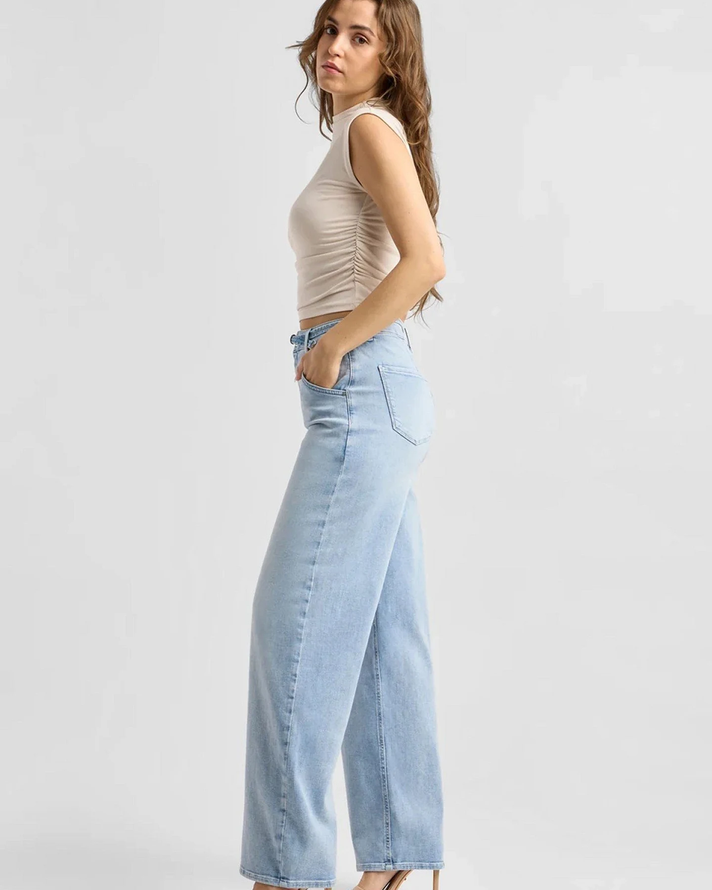 Jeans Blink Wide Barrel Light Blue – Ansicht 3