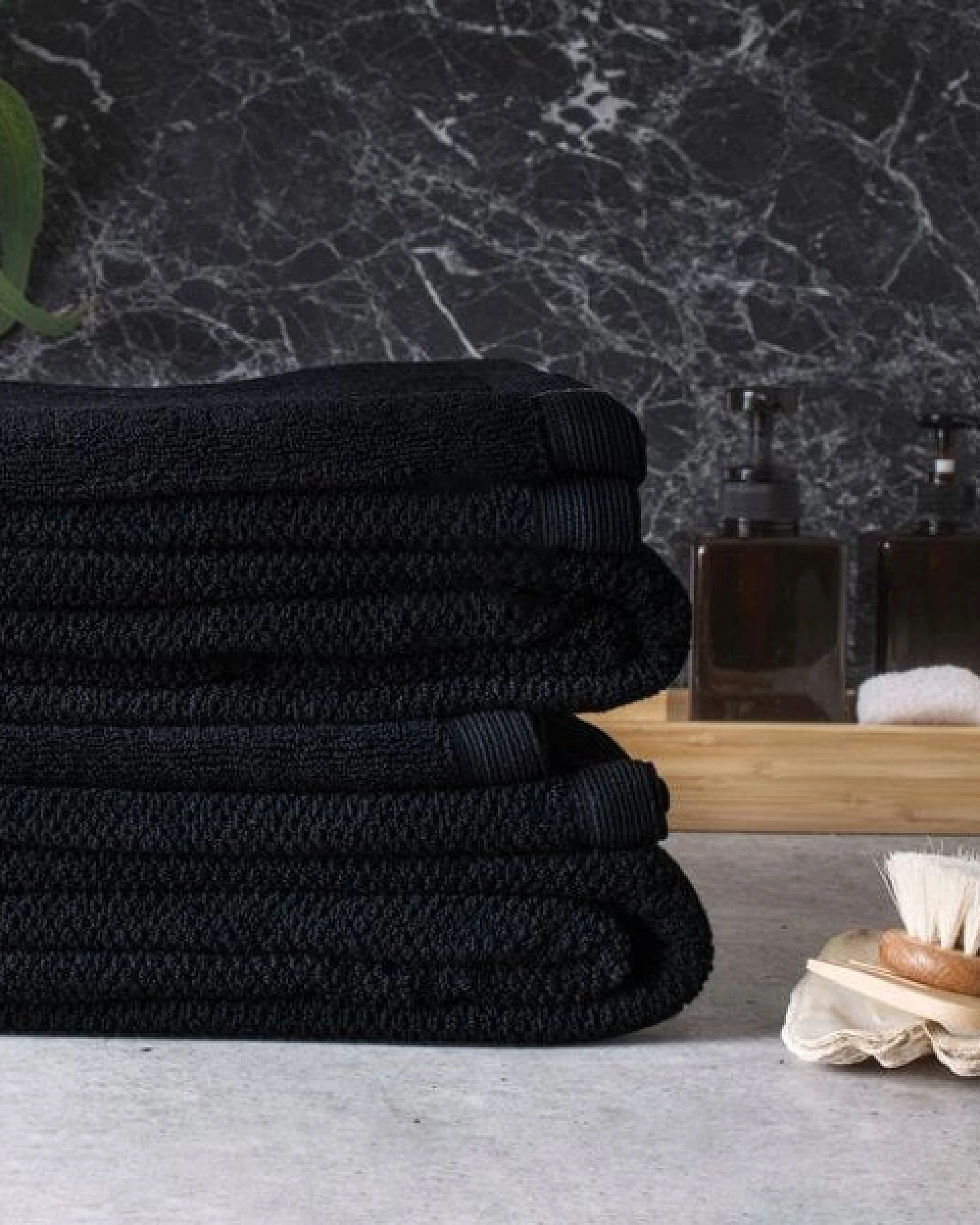 Kushel Towels The Hand & Hair Set - Handtuchset aus Biobaumwolle und Holzfaser – Ansicht 4