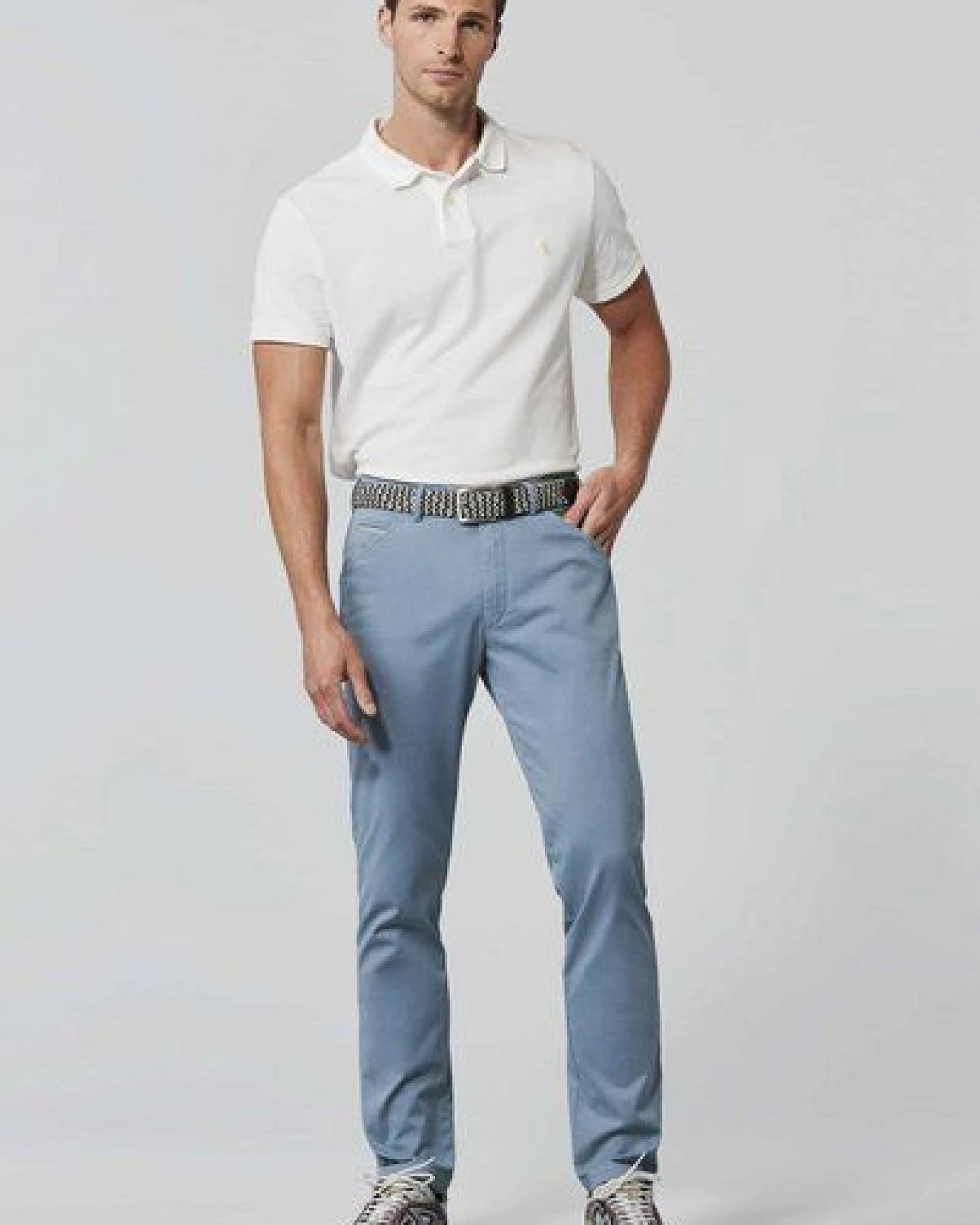 MEYER Tow-Tone-Super-Stretch-Baumwollchino – Ansicht 2