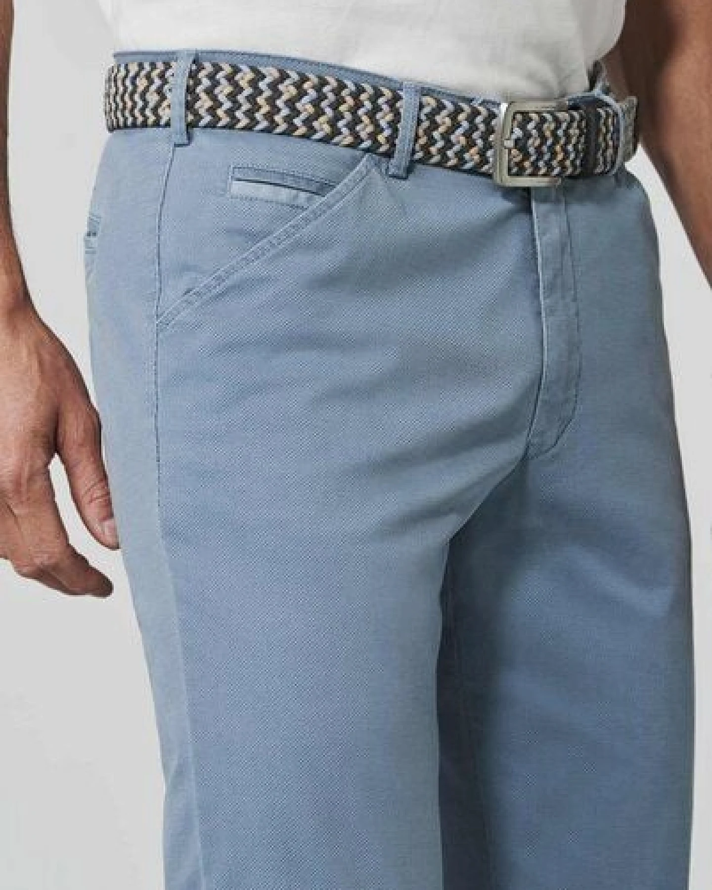 MEYER Tow-Tone-Super-Stretch-Baumwollchino – Ansicht 4