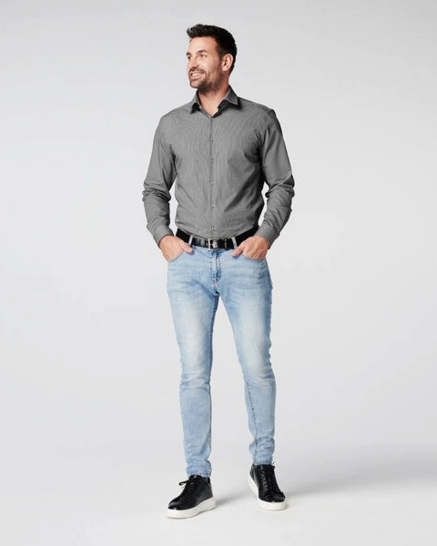 SKOT Fashion Nachhaltige Langarm Herren Hemd Checkered 100% bio – Ansicht 3