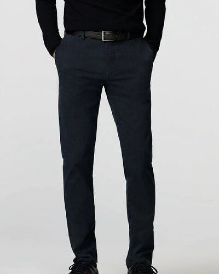 MEYER BAUMWOLLE-CHECK-CHINO