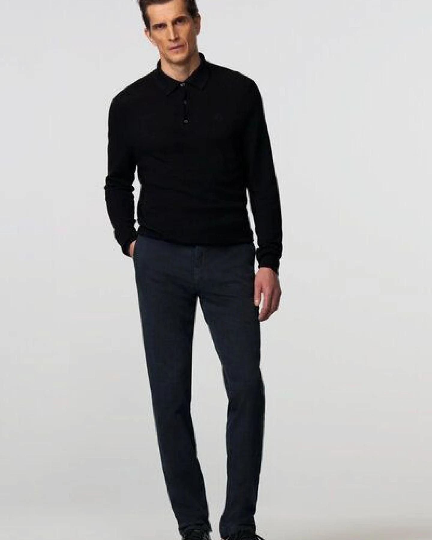 MEYER BAUMWOLLE-CHECK-CHINO – Ansicht 2