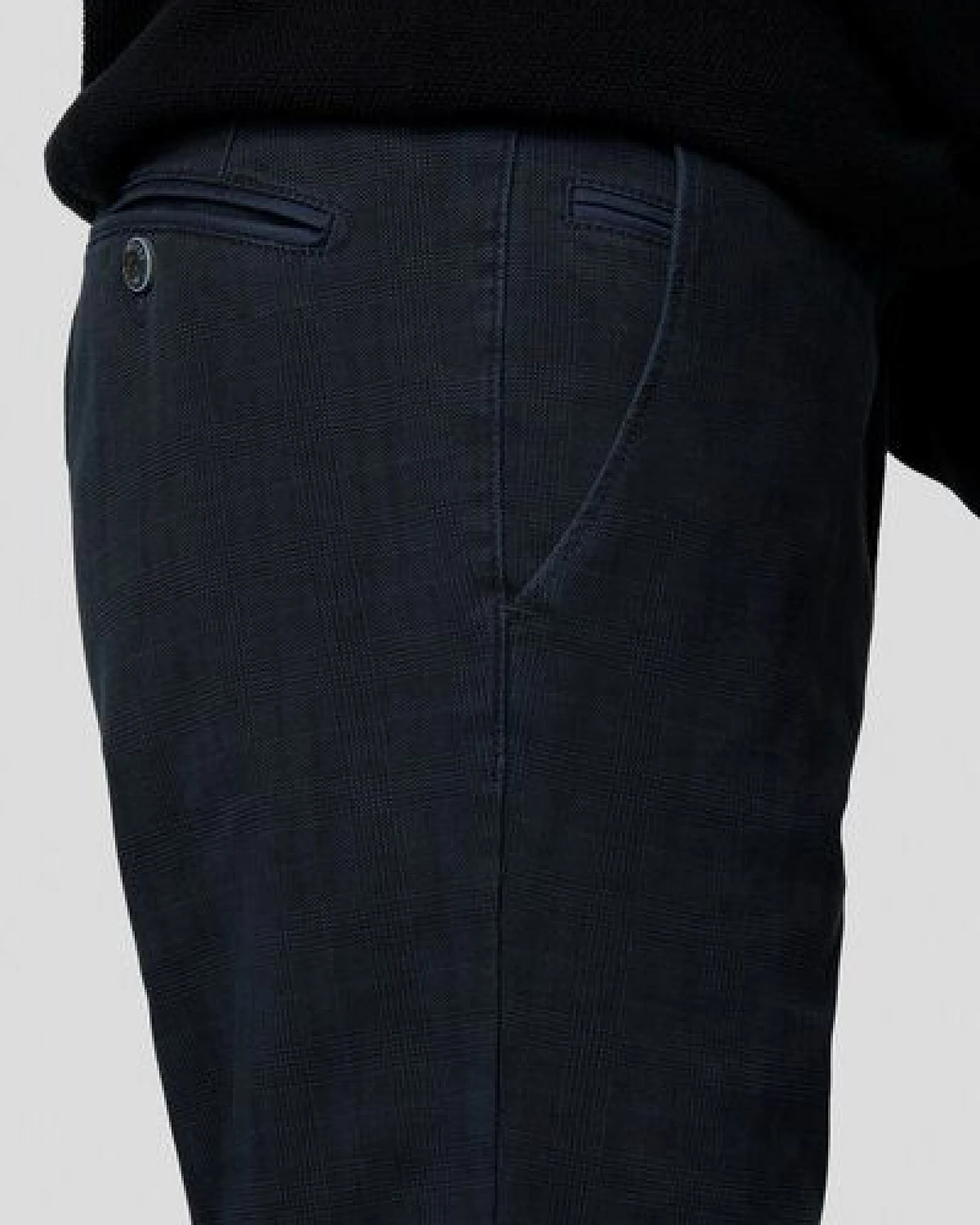 MEYER BAUMWOLLE-CHECK-CHINO – Ansicht 4