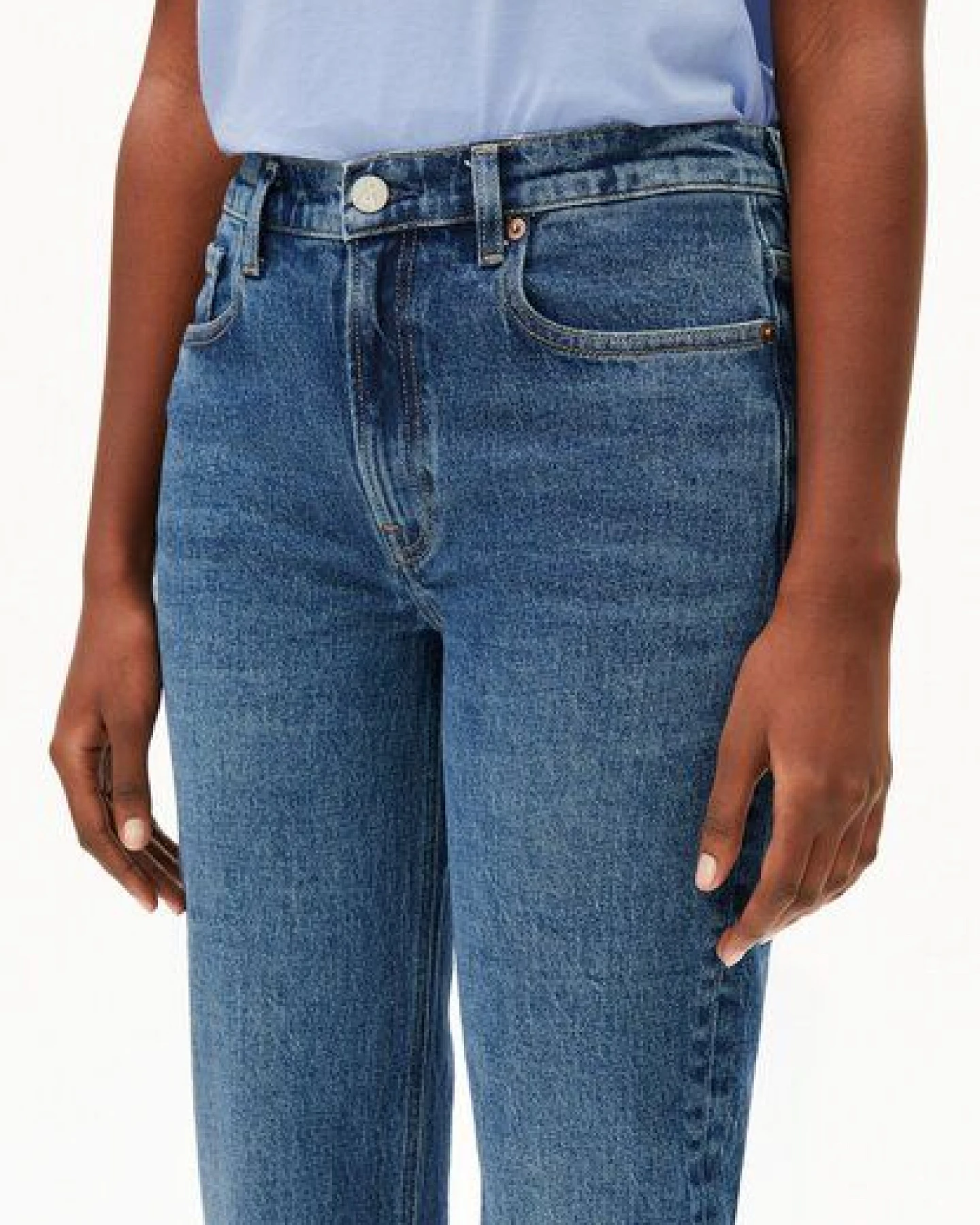 ARMEDANGELS CARENAA Damen Straight Jeans Bio-Baumwoll Mix Comfort Stretch – Ansicht 3