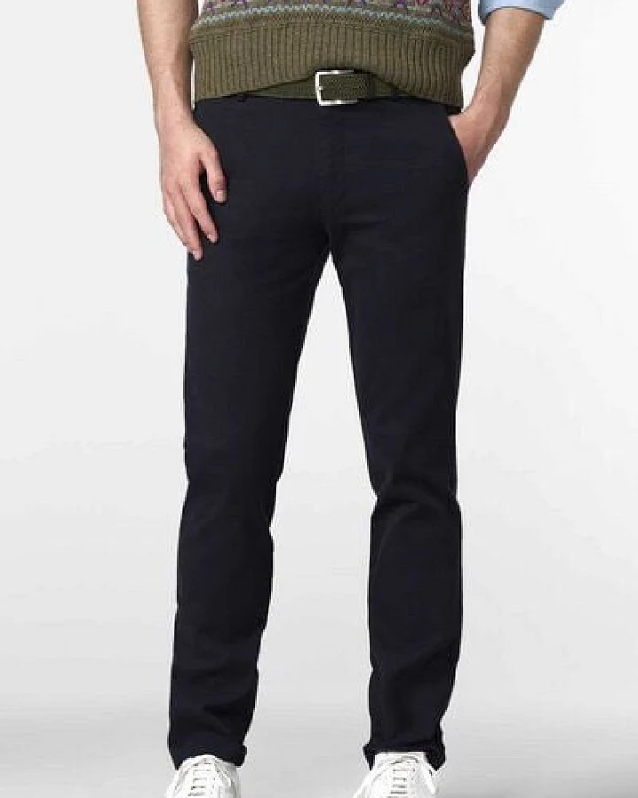 MEYER Chino im Canvas-Look