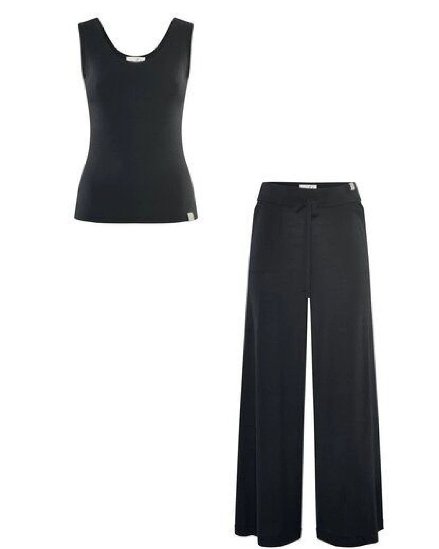 YOU LOOK PERFECT Merino Loungewear Set „Stricktop Blossom & Strickhose Frida" – Ansicht 4