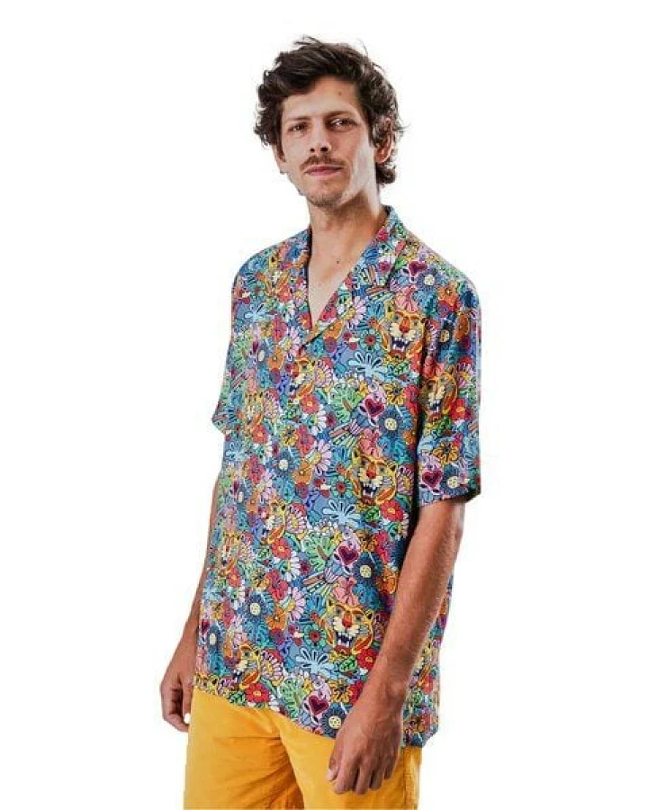 Brava Fabrics Kurzarm-Hemd Asis Percales
