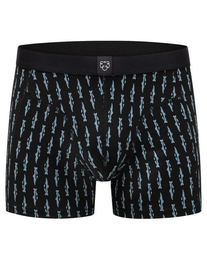 A-Dam Schwarze Boxer Briefs Black Trouts