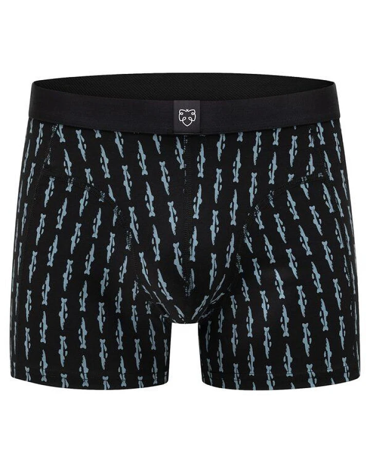A-Dam Schwarze Boxer Briefs Black Trouts