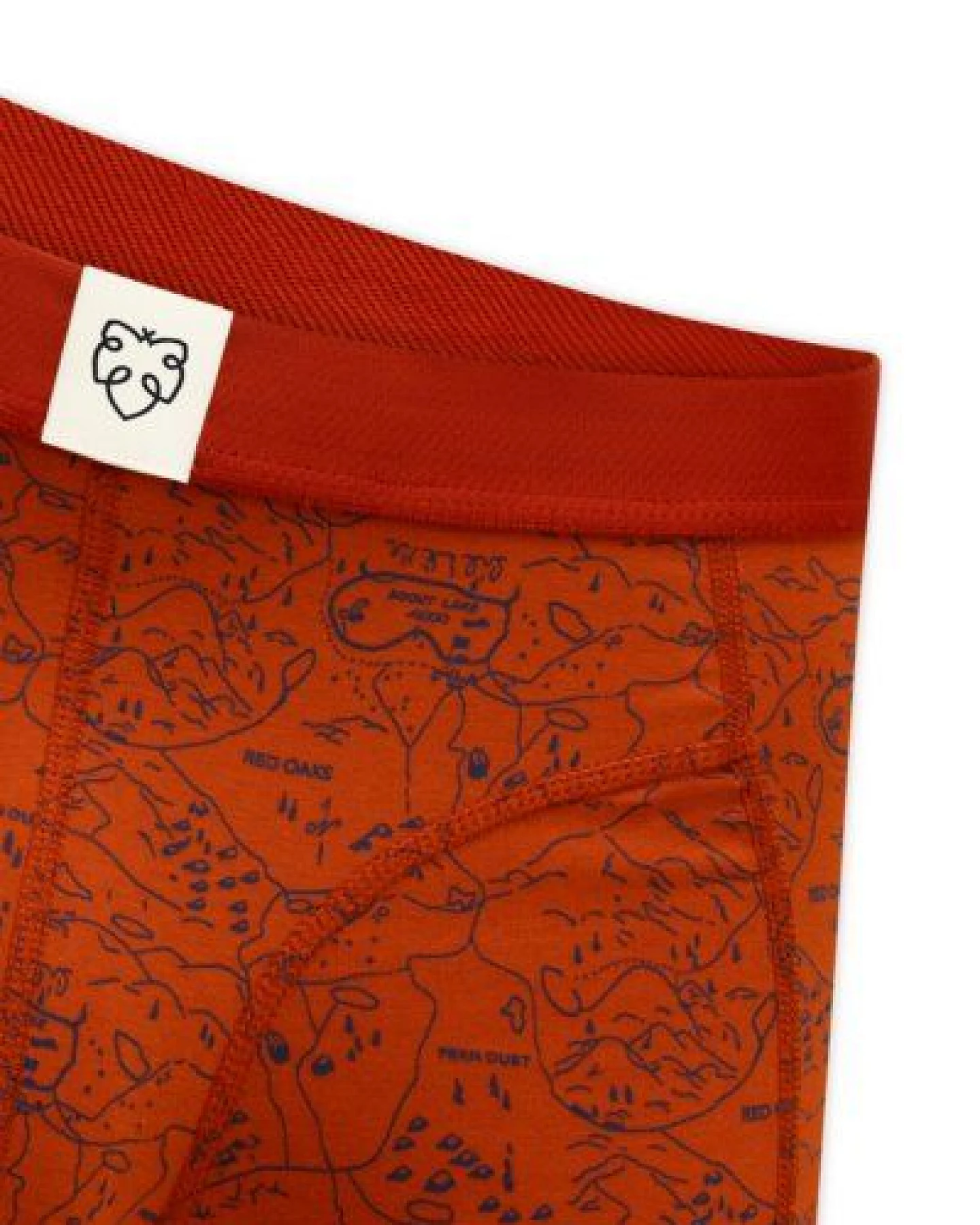 A-Dam Orangefarbene Boxer Briefs Ginger Scoutmap – Ansicht 3