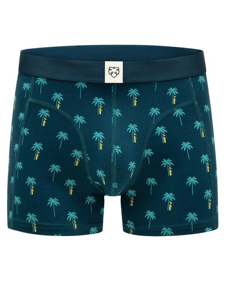 Petrolfarbene Boxer Briefs Blue A-Dam Palms