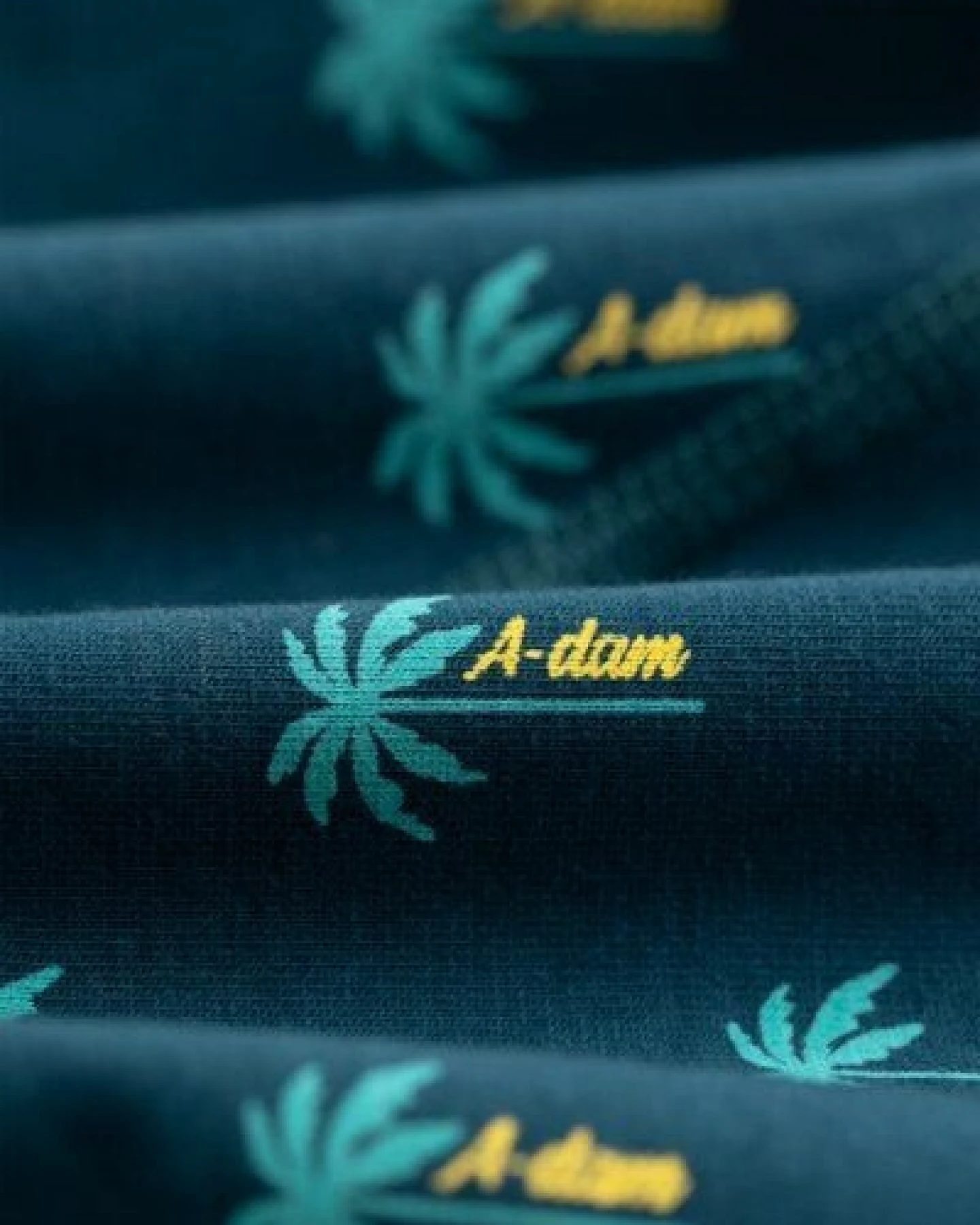 Petrolfarbene Boxer Briefs Blue A-Dam Palms – Ansicht 4