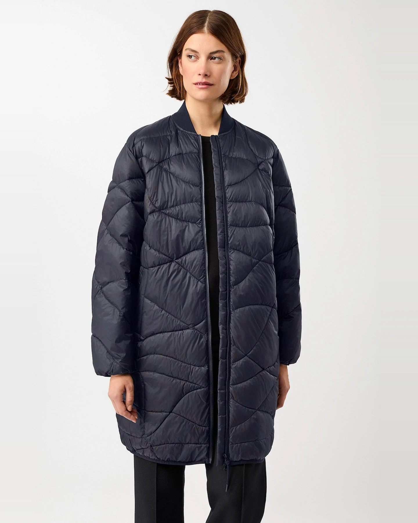 Wintermantel Stratfort Blau – Ansicht 2