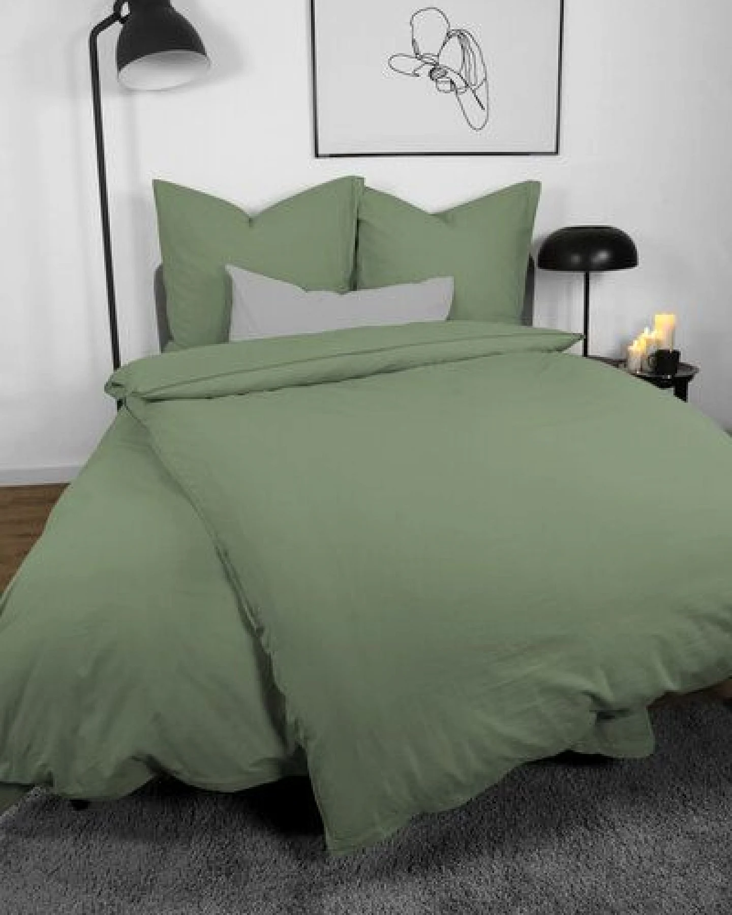 jilda-tex Bettwäsche 100% Bio-Baumwolle 135x200cm / 155x220cm 200x200cm – Ansicht 2