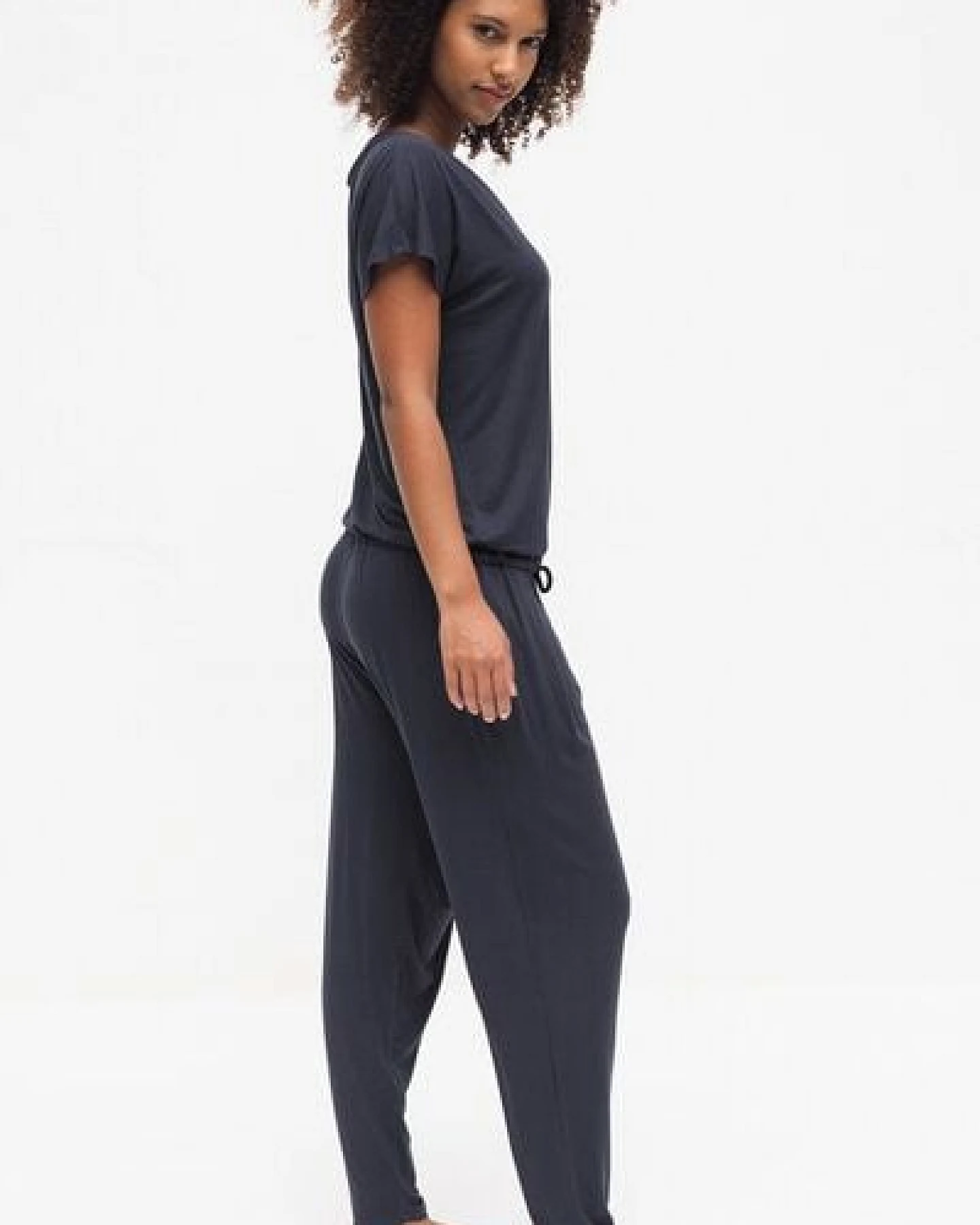 Kismet Yogastyle Yoga Jumpsuit CHANDRA - Anthracite – Ansicht 3