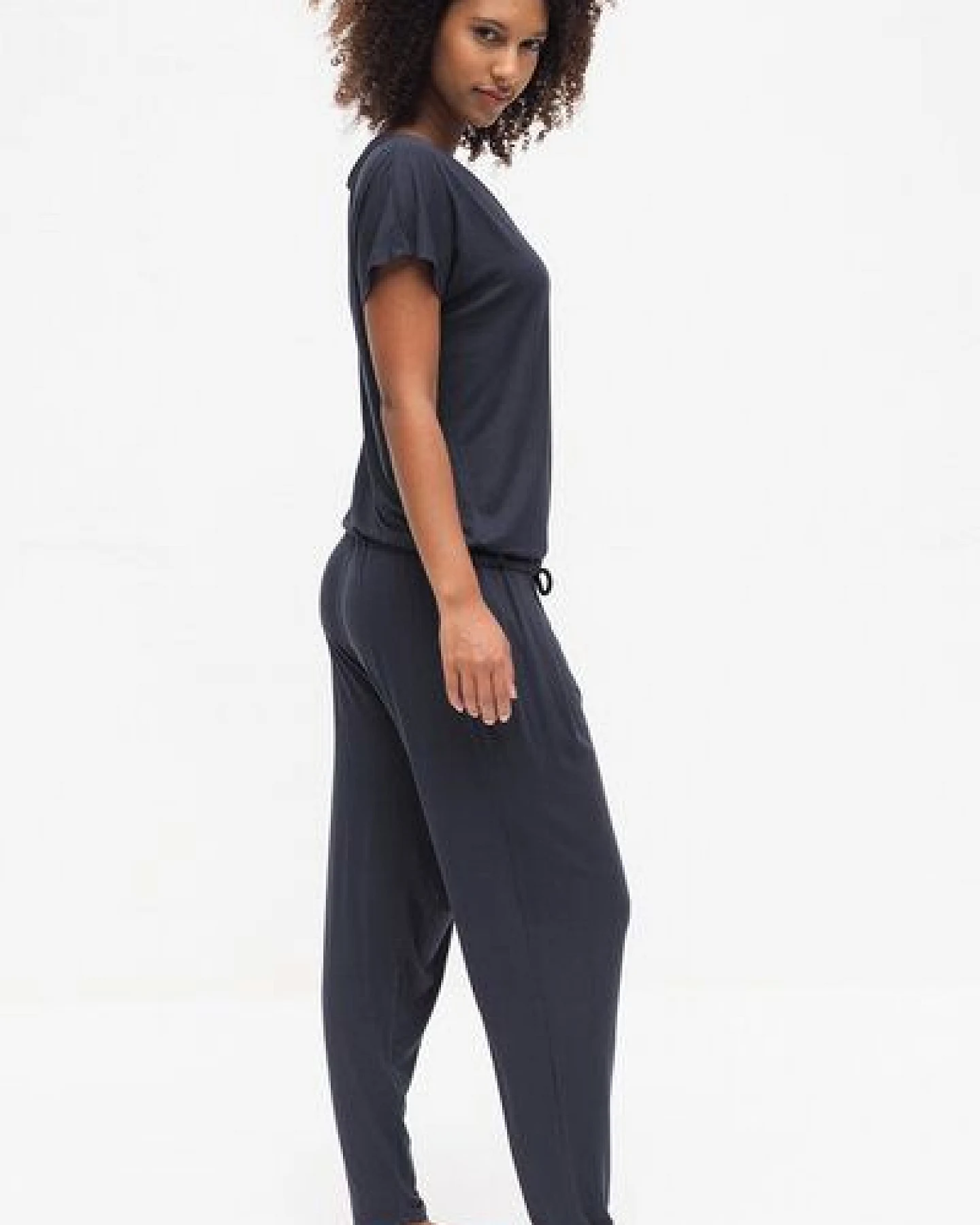 Kismet Yogastyle Yoga Jumpsuit CHANDRA - Anthracite – Ansicht 3