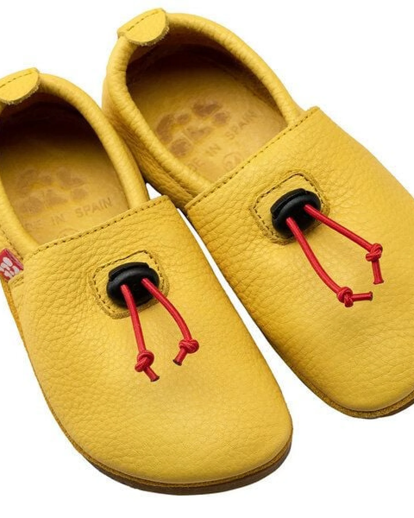 Pololo Barfußschuh/ Hausschuh "Cordel" outdoor, aus pflanzlich gegerbtem Leder mit Gummisohle, für drinnen und draussen, Größen 20-34 – Ansicht 2