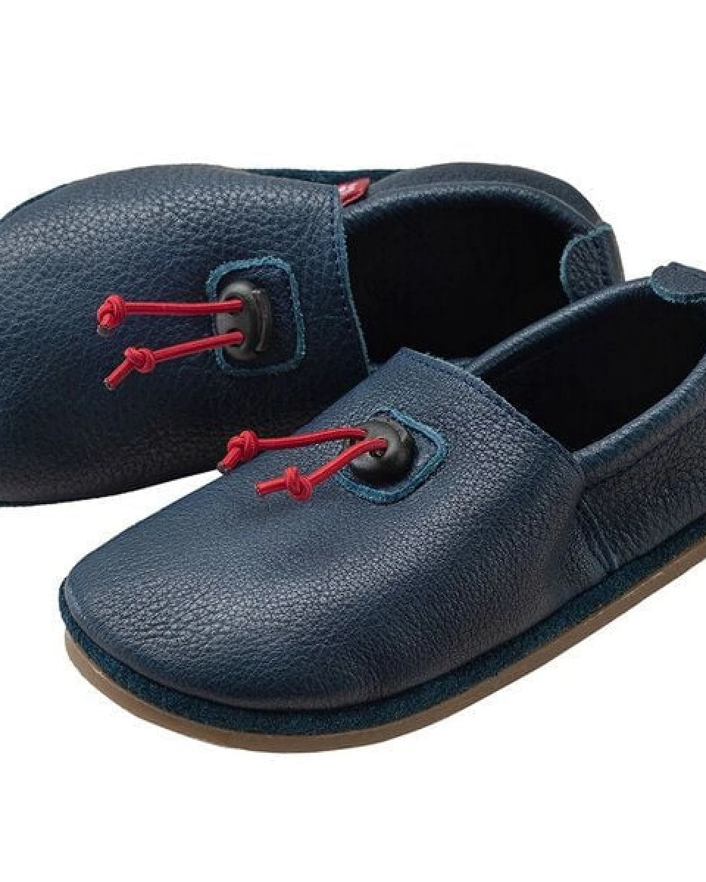 Pololo Barfußschuh/ Hausschuh "Cordel" outdoor, aus pflanzlich gegerbtem Leder mit Gummisohle, für drinnen und draussen, Größen 20-34 – Ansicht 2