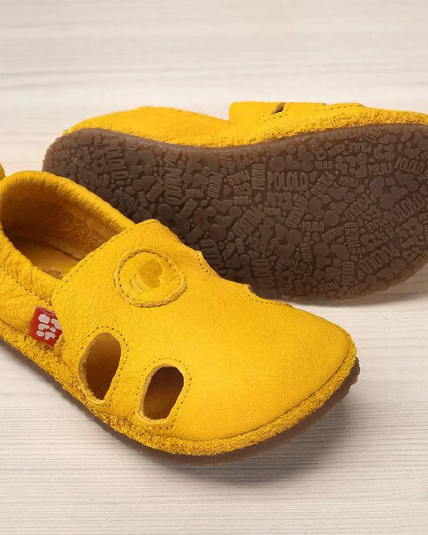 Pololo Barfußschuh "Sommer" aus pflanzlich gegerbtem Leder mit Gummisohle, Größen 20-34 – Ansicht 2