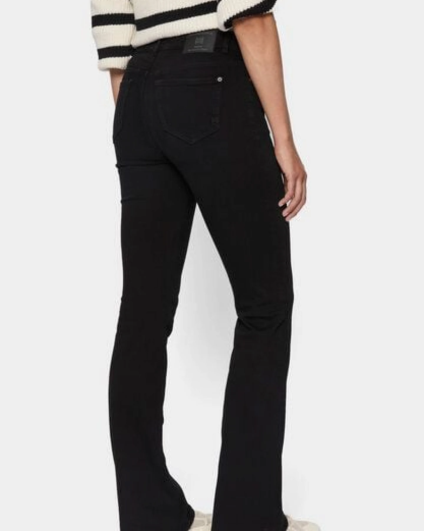 FUTURE:PEOPLE. 01:02 BOOTCUT - MID WAIST- Damen Jeans aus Bio-Baumwoll-Stretch - Fabric made in Italy (30102 0 1000) – Ansicht 4