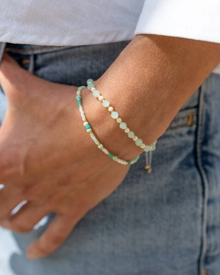 juni Sommerliches Armband "Laguna Love" mint türkis