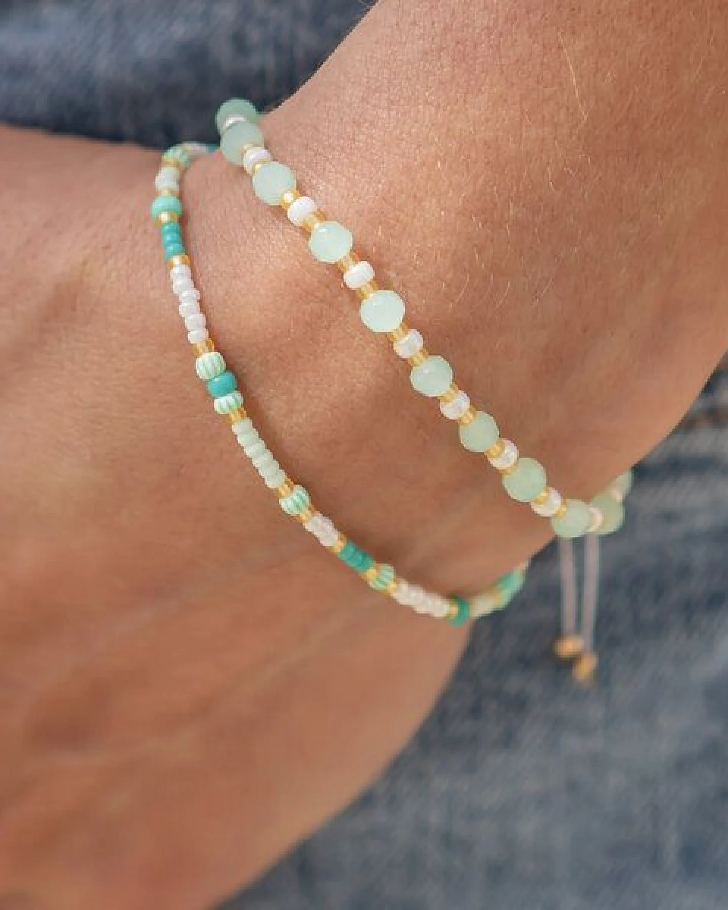juni Sommerliches Armband "Laguna Love" mint türkis – Ansicht 2