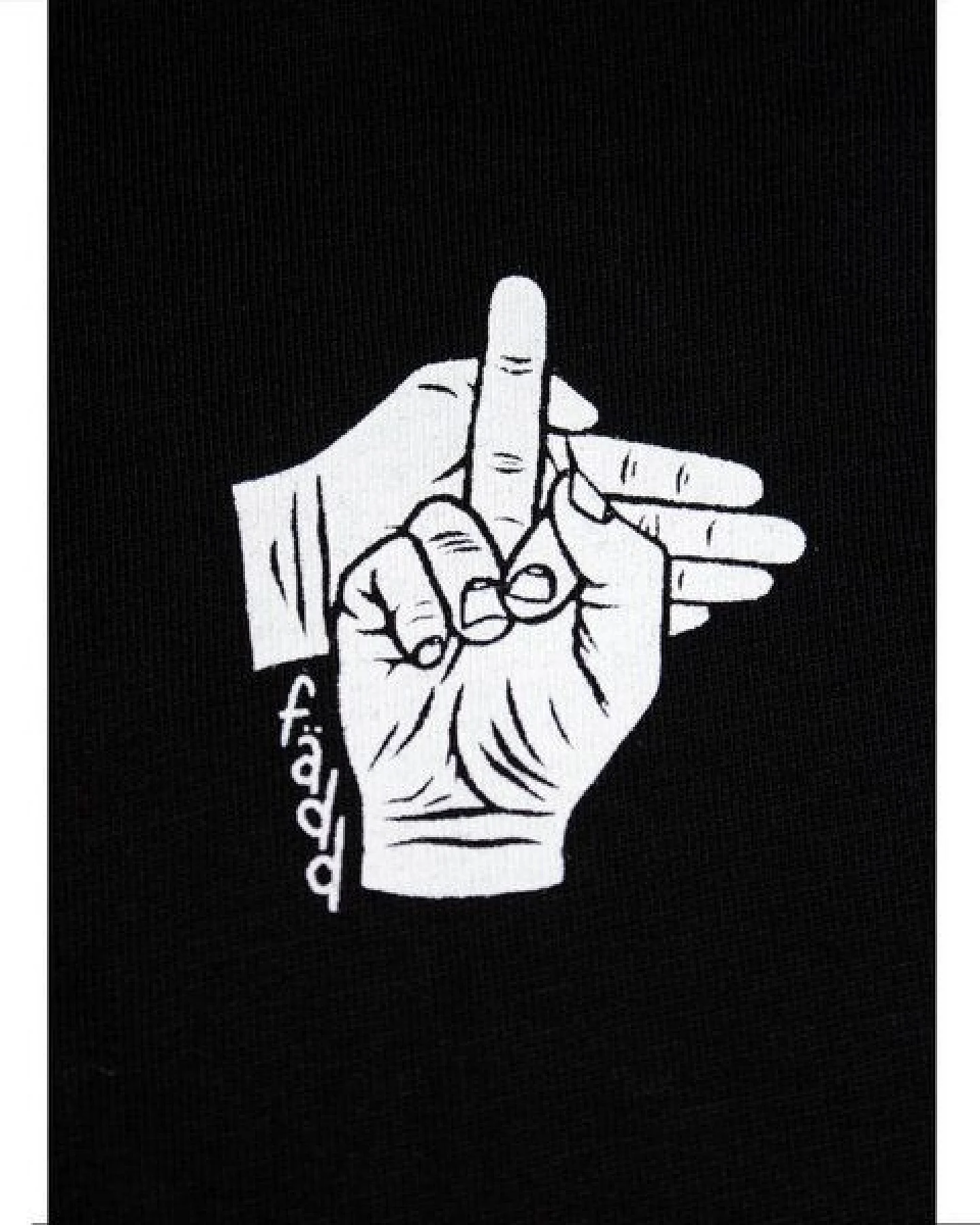 FÄDD Damen T-Shirt Rundhals Bio-Baumwolle "falschrum Fiedler" Schwarz – Ansicht 2