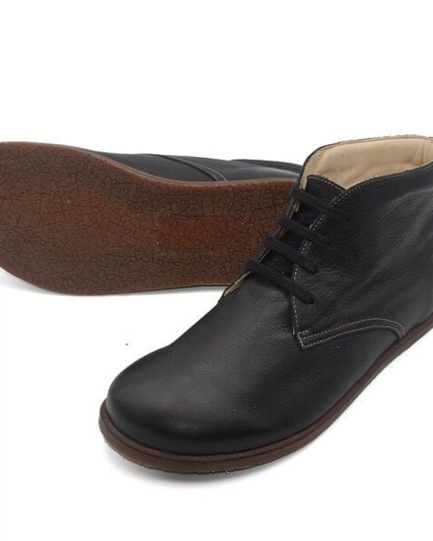 Pololo knöchelhoher Barfußschuh "Dublin", pflanzlich gegerbtes Leder – Ansicht 3
