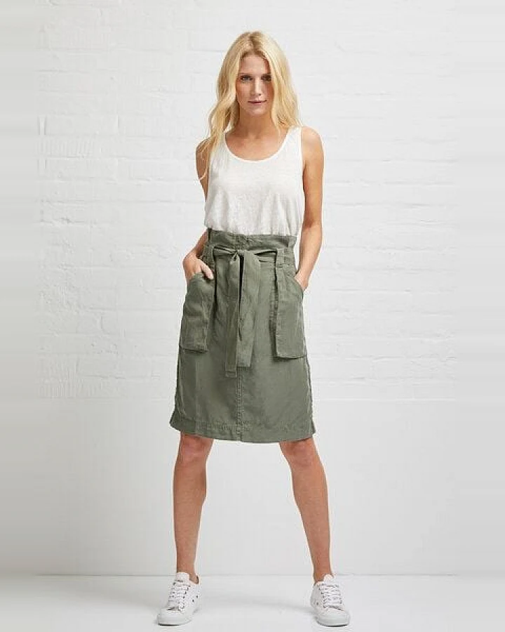 Wunderwerk Linen TENCEL cargo skirt