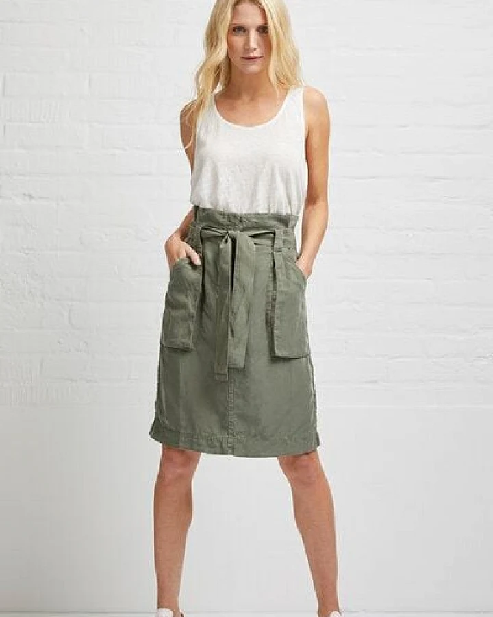 Wunderwerk Linen TENCEL cargo skirt