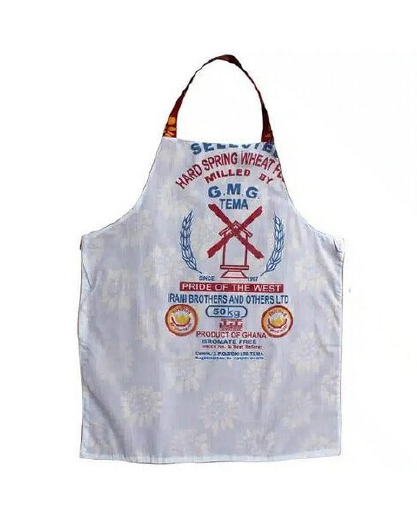 Global Mamas Küchen-Wendeschürze aus Biobaumwolle & Upcycling Mehlsack – Ansicht 3