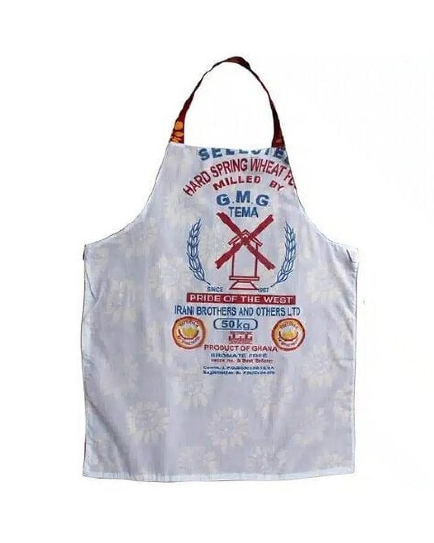 Global Mamas Küchen-Wendeschürze aus Biobaumwolle & Upcycling Mehlsack – Ansicht 3