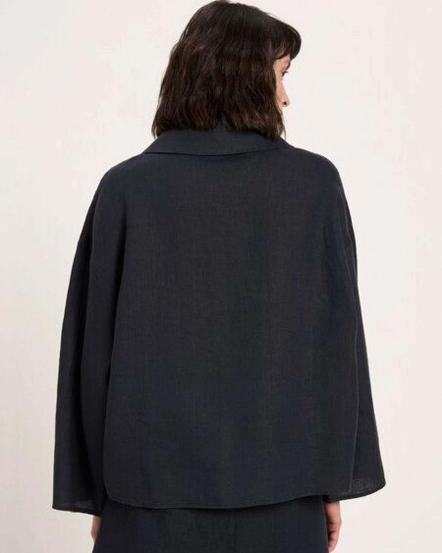 LANIUS Oversizebluse (GOTS) aus Bio-Leinen – Ansicht 4