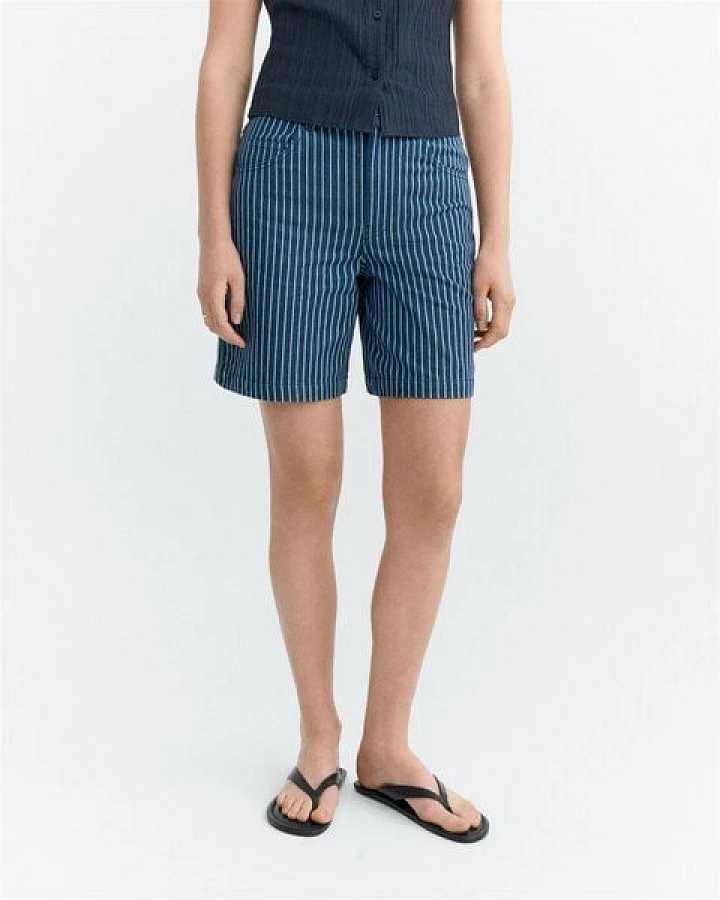 thinking mu Streifen Jeansshorts Modell: Luisa