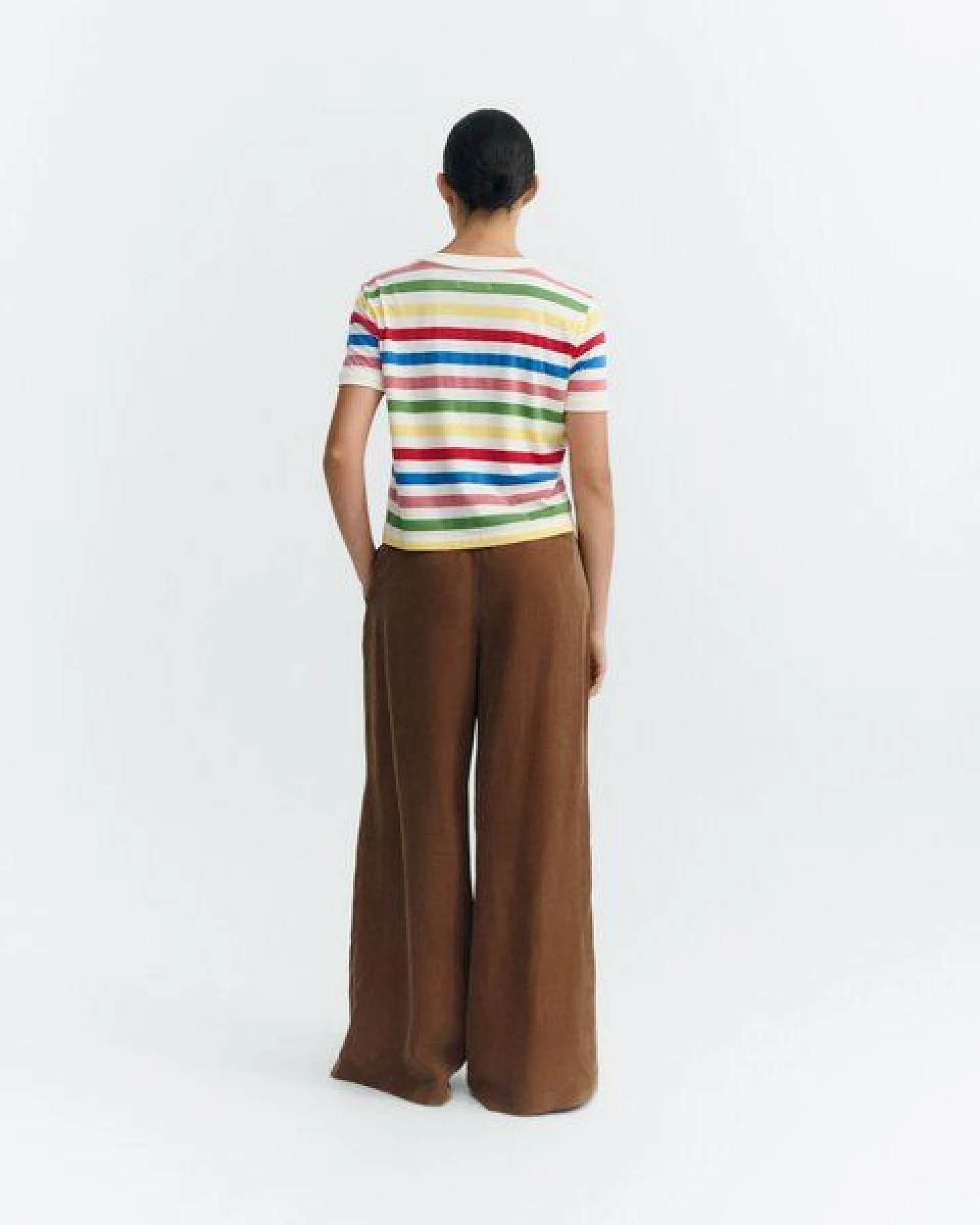 thinking mu Streifen T-Shirt Modell: Zowie – Ansicht 3