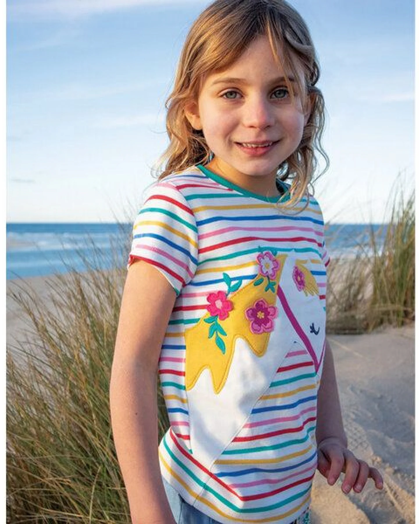 Frugi T-Shirt Pferd Camille Applique Tee – Ansicht 2