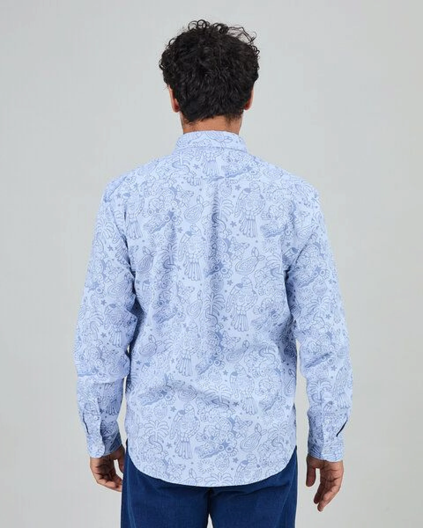 Brava Fabrics Langarm-Hemd Asis Percales Crocodylus – Ansicht 2