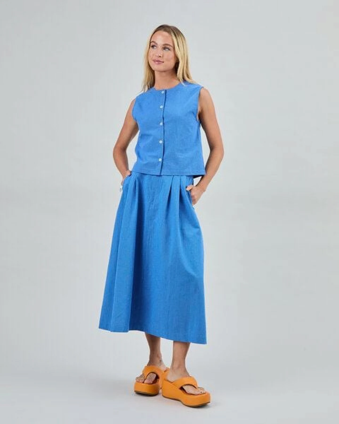 Brava Fabrics Midi-Rock Checks – Ansicht 4