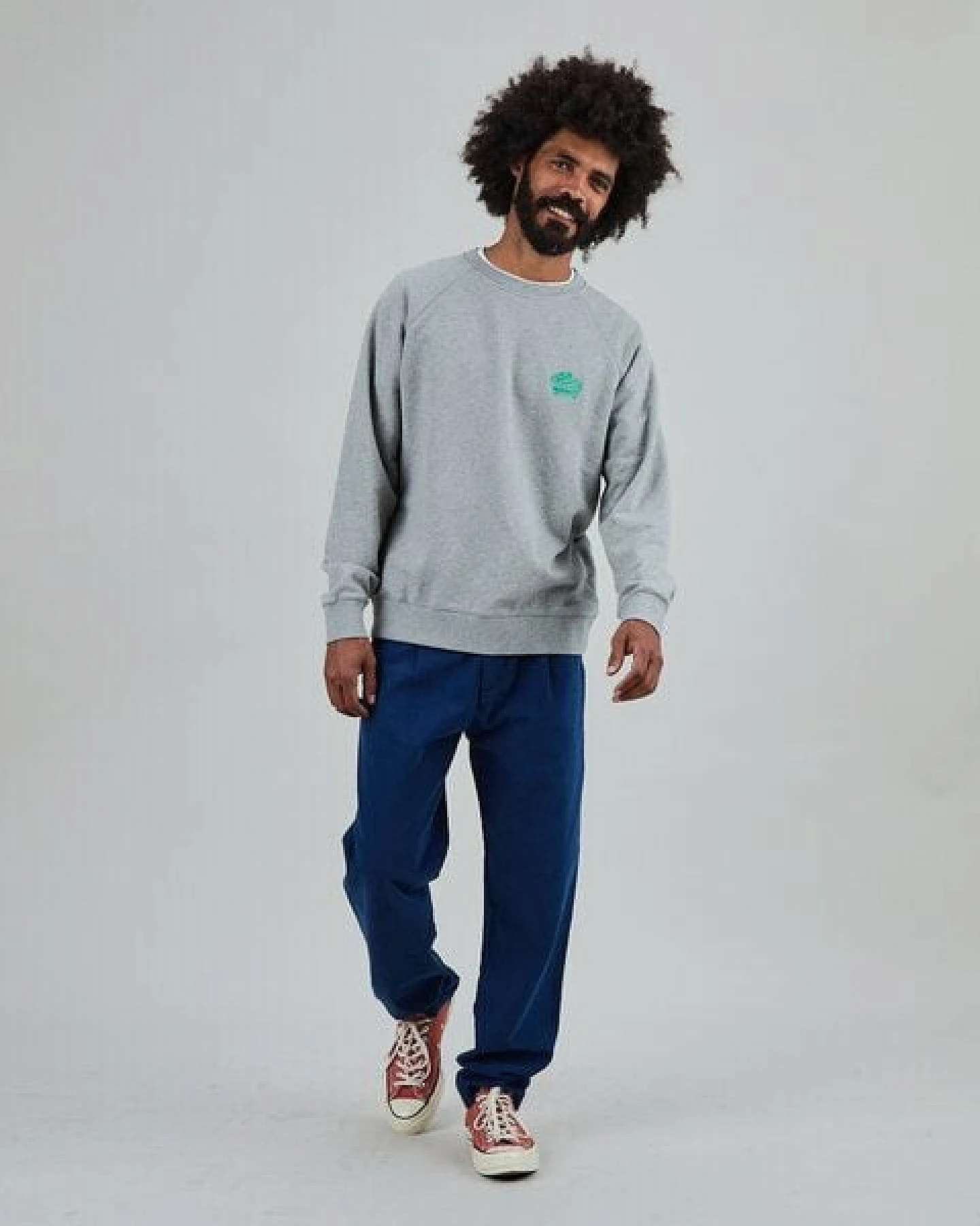 Brava Fabrics Sweatshirt Asis Percales Crocodylus – Ansicht 3