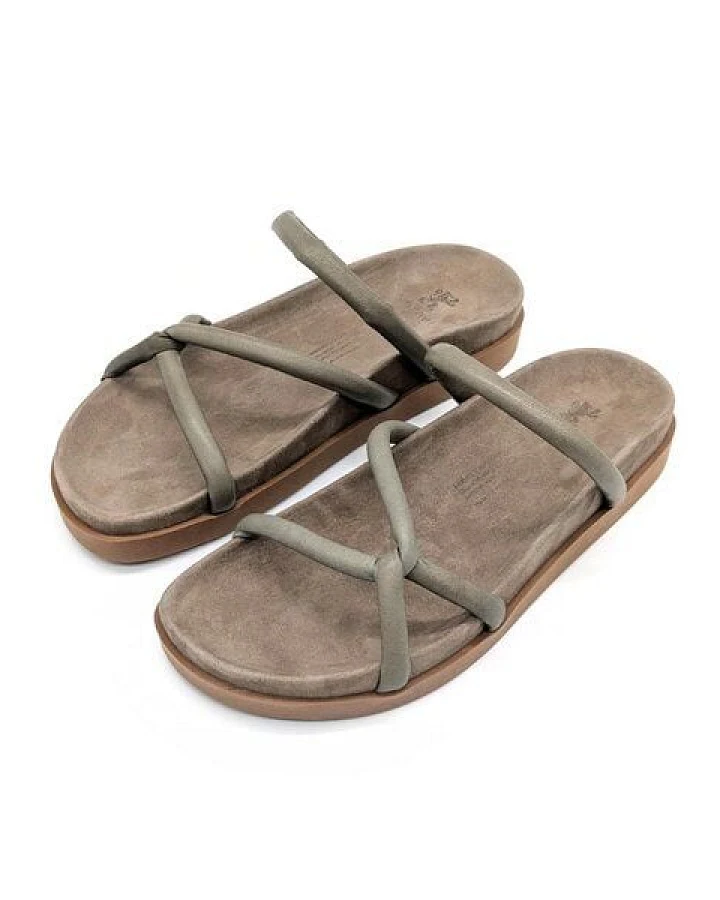 Werner Schuhe Fußbettpantolette Efeu - stone