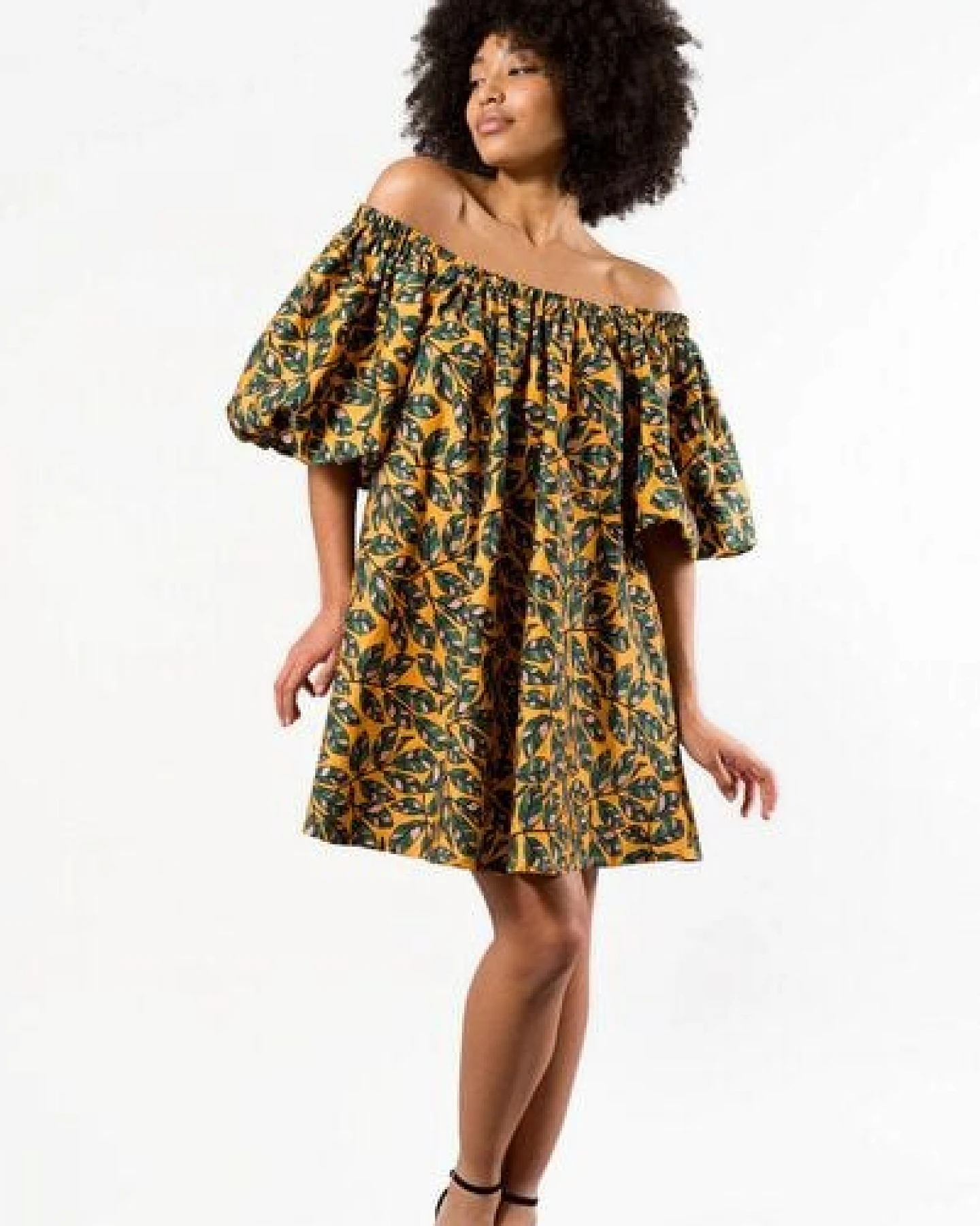 Nevice Kurzes Kleid aus Bio-Baumwolle – Ansicht 3